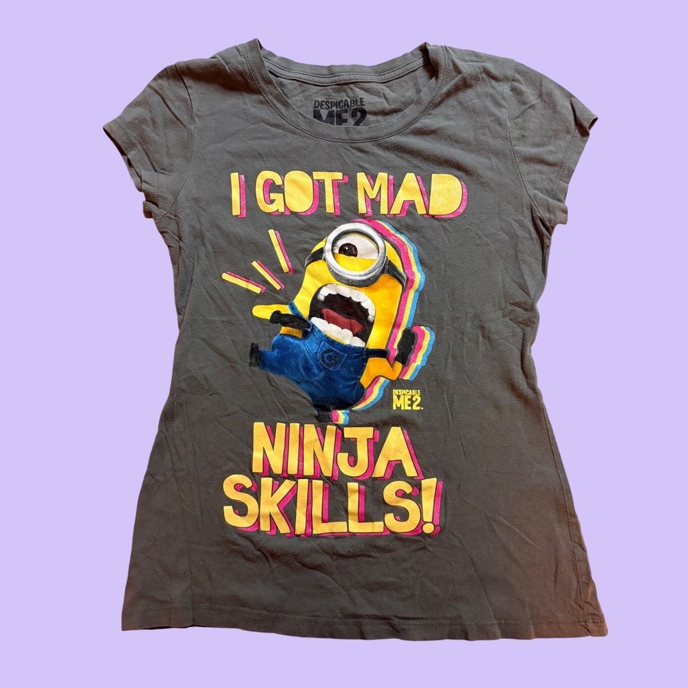 Despicable Me 2 Minion I Got Mad Ninja Skills Graphic Tee Scene #17